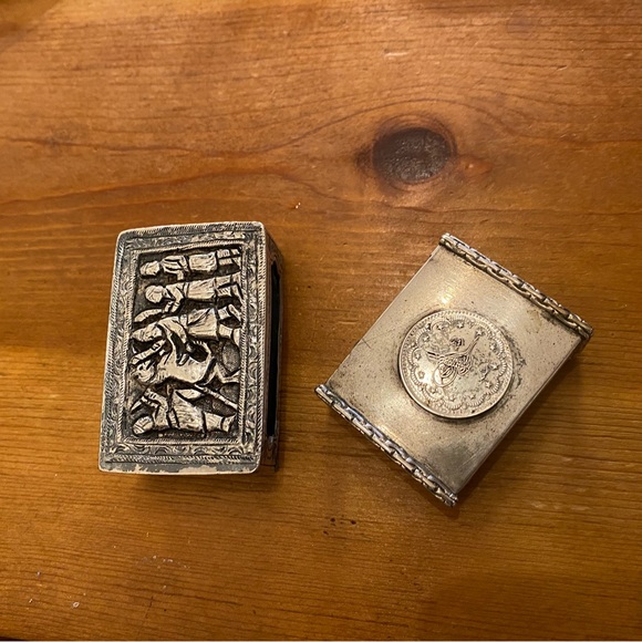 Sterling Sliver Match Box Cover - Picture 1 of 8